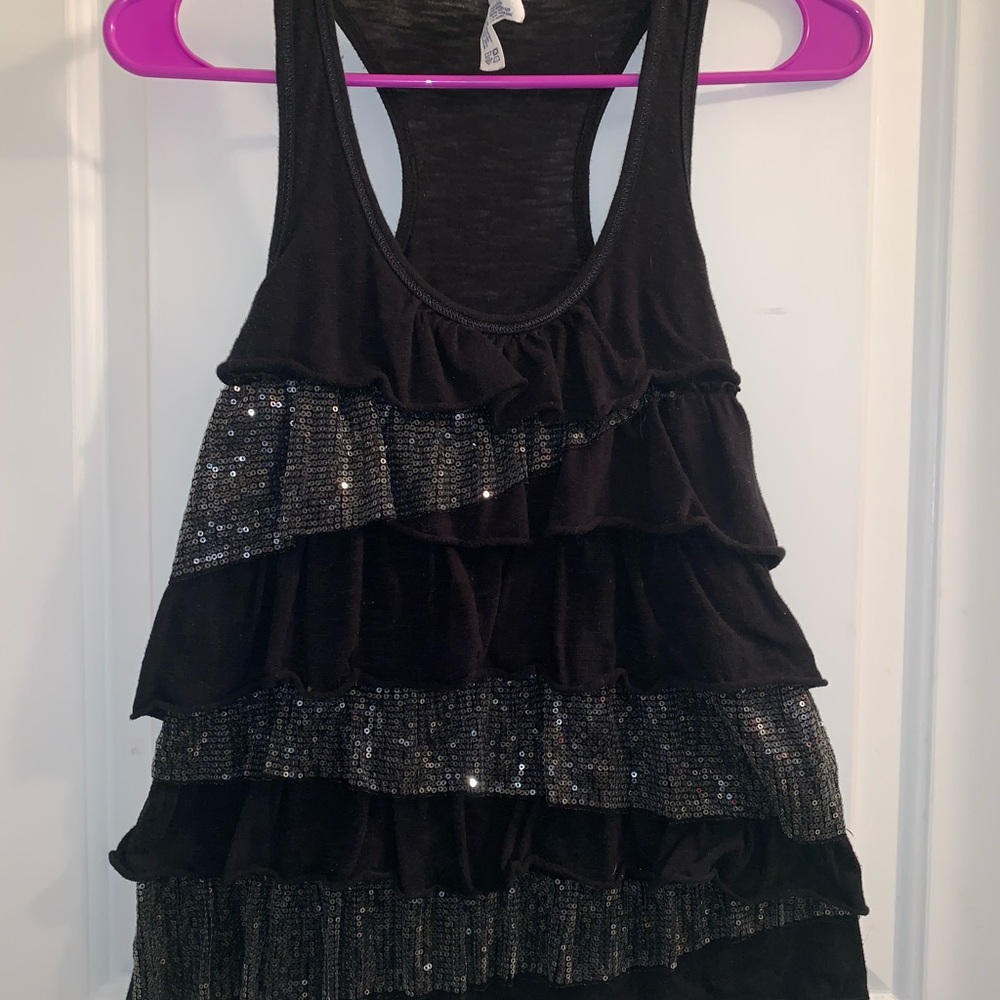 Favorite layered sequin tank